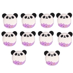 Ficha técnica e caractérísticas do produto 10Pcs Silicone Panda Bebê Teether Beads Manequim Chupeta Cuidados Dentários Brinquedo De Dentição