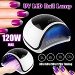 Ficha técnica e caractérísticas do produto 120W Secador de unhas LED UV Nail Art Lamp USB Polonês Acrílico Gel de cura de luz Manicure
