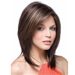 "14 "" Beauty Short Bob Wave Wigs Shoulder Length Short Straight For Fashion Women's Full Hair Wig straight Synthetic Bob wig with bangs"