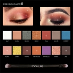 Ficha técnica e caractérísticas do produto 14 cores altamente pigmentado Glitter sombra do olho com Blush Marcador Palette
