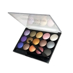 Ficha técnica e caractérísticas do produto 15 Full Color Eyeshadow Palette Smoky Shimmer maquiagem Nude Matte Eyeshadow