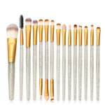 Ficha técnica e caractérísticas do produto 15pcs flash Maquiagem Escova Cosmetic Powder Foundation Brushes Kit de ferramentas