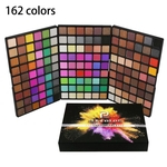 Ficha técnica e caractérísticas do produto 162 Cores paleta de sombras Glitter Eyeshadow Matte Shimmer Maquiagem Kit