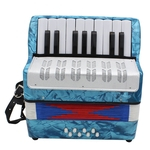 Ficha técnica e caractérísticas do produto 17 Key Instrumento Musical Professional Mini Acordeão educacional para crianças Adulto