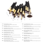 Ficha técnica e caractérísticas do produto 17Pcs Pincéis De Maquiagem Set Foundation Powder Eyeshadow Eyeliner Lip Brush Tool