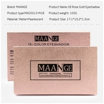 Ficha técnica e caractérísticas do produto 18 Cores Paleta de Sombra Matte Glitter Maquiagem Shimmer Sombra Kit