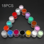 Ficha técnica e caractérísticas do produto 18 cores UV AcrÃ­lico Polish Decorar Kit Conjunto Manicure unha arte em pÃ³