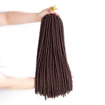 Ficha técnica e caractérísticas do produto 18 Inch 24Strands / Pacote sintético extensões de cabelo macio do falso Locs Crochet Dreadlocks Crochet Tranças de extensão do cabelo trança