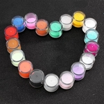 Ficha técnica e caractérísticas do produto 18 Pcs Nail Art DIY Glitter UV Em Pó Polonês Nail Set Kit Decor Manicure