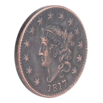 Ficha técnica e caractérísticas do produto 1817 United States 1 Cent Bronze Coin Collection Vintage moeda comemorativa