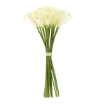 Ficha técnica e caractérísticas do produto 18PCS Artificial Calla Lily Flowers Única haste longa Bouquet