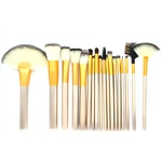Ficha técnica e caractérísticas do produto 18PCS / SET Professional madeira Escovas Handle Makeup Tools Kit Foundation Brushes