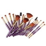 Ficha técnica e caractérísticas do produto 19pcs Cosmetic Brush Makeup Eyeshadow Blending Powder Foundation Brush Set