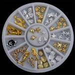 Ficha técnica e caractérísticas do produto 1Box ¿¿3D Shell Anchor Starfish Mermaid Ocean Glitters Nail Art Decorations