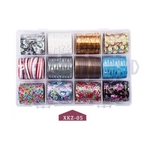 Ficha técnica e caractérísticas do produto 12colors Nail Sticker Nail Paper Nail Decoration DIY Tool Nail Sticker
