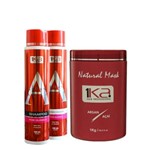 1Ka Shampoo + Condicionado Pós 500ml + 1ka Natural Mask 1kg. - 1Ka Hair Professional