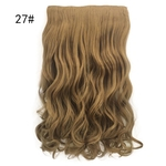 Ficha técnica e caractérísticas do produto 1pc 5 grampo em extens?es do cabelo encaracolado bonita Mulher menina Curly peruca de cabelo de onda rolo H