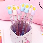 Ficha técnica e caractérísticas do produto 1pc Anime Sakura Magic Stick Forma Gel Pen Vara Da Fada Neutral Pen Bonito Magia Dazzling Quicksand Pen Modern