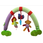 Ficha técnica e caractérísticas do produto 1pc Stroller Crib Mobile Musical Cot Sino Music Box Titular bebê braço Bed Hanging Rattle Brinquedos infantis Toy Educação Aprendizagem