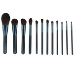 Ficha técnica e caractérísticas do produto 12pcs escova cosmética portátil Eyeshadow Powder Foundation Brush Set Maquiagem Tool