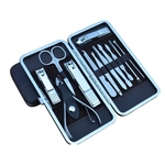 Ficha técnica e caractérísticas do produto 12pcs Ferramentas de Manicure Inox Conjunto de Tesouras de unhas unhas Manicure Tools