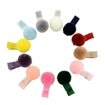Ficha técnica e caractérísticas do produto 12pcs Mixed Cabelo Bola Kawaii Clipe Pin Pom Pom Barrettes Headwear For Kids Meninas