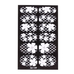Ficha técnica e caractérísticas do produto 12pcs / pack Moda desenhos 3D White Lace Nail Art Stickers