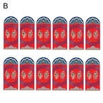 Ficha técnica e caractérísticas do produto 12pcs Pato Mouse Ano Novo Chinês Festival Da Primavera Envelopes Vermelhos Bolso Pacote