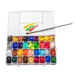 Ficha técnica e caractérísticas do produto 24/36 Grids Paint Box Pintura Tool Palette Small Size Watercolor Virar Cap Palette