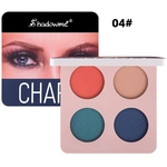 Ficha técnica e caractérísticas do produto 4-Color Eyeshadow Palette 4 Color Eyeshadow sombra azul escuro vermelho vinho