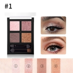 Ficha técnica e caractérísticas do produto 4 cores Glitter Matte Sombra Palette p¨® imperme¨¢vel maquiagem dos olhos Pigment Eye
