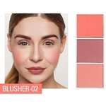 Ficha técnica e caractérísticas do produto 4 Cores de Maquiagem Blush Shimmer Matter Bronzer Contour Mineralize Blush Palette Pó Pique Highlighter Rouge Natural Peach Make Up QU88