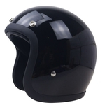 Ficha técnica e caractérísticas do produto 3/4 fibra de vidro de alta resistência capacete da motocicleta do vintage Venda quente