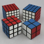 Ficha técnica e caractérísticas do produto 4 Pcs Cérebro Teaser Magia Cubos bolso Cube Revenge e Cube Set Preto do Professor
