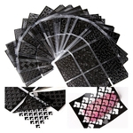 Ficha técnica e caractérísticas do produto 24 pcs / set cavidade 3D unhas Stamper Nail Art Sticker Decalques Unhas Arte Ferramentas Gostar