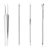 Ficha técnica e caractérísticas do produto 4 Piece Set A?o Inoxid¨¢vel Acne Needle Blackhead Acne Needle ferramenta de beleza