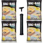 Ficha técnica e caractérísticas do produto 4 Sacos à Vácuo Vac Bag Ordene Médio 45x65 + Bomba Manual