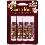 Ficha técnica e caractérísticas do produto 4 Sierra Bees Bálsamos Orgânicos Lábios Cereja Negra 4,25g