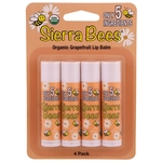 Ficha técnica e caractérísticas do produto 4 Sierra Bees Bálsamos Orgânicos Para Lábios Toranja 4,25g