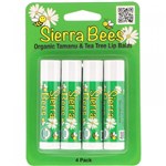 Sierra Bees 4 Bálsamos para Lábios Tamanu e Melaleuca 4,25G