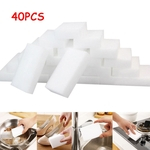Ficha técnica e caractérísticas do produto 40pcs White Magic Sponge Eraser Limpeza melamina Espuma de limpeza Cozinha Pad