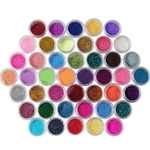 Ficha técnica e caractérísticas do produto 45 Cores Glitter Pó Acrílico Nail Art Gel Uv Shinny Dicas De Manicure Unhas Decoração Diy