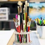 Ficha técnica e caractérísticas do produto 49 Holes Display Stand Suporte Pintura Titular Escova Pen para Supplies desenho da arte