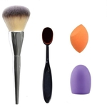 Ficha técnica e caractérísticas do produto 4pcs de escova da composi??o Makeup Escova Sponge Cleaner Escova Foundation