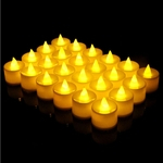 Ficha técnica e caractérísticas do produto 24PCS eletrônico Candle Light Romantic Lamp Flameless Tealight Velas Wedding Party Decoration Quintal