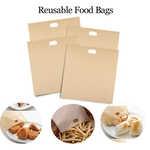 Ficha técnica e caractérísticas do produto 4pcs reutiliz¨¢vel Food Bags saud¨¢vel n?o-toxi f¨¢cil transportar Ambiente simp¨¢tico,