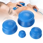 Ficha técnica e caractérísticas do produto 4pcs Silicone Vacuum Cups Chinese Medical Cupping Health Care Massage Product