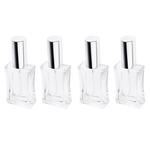Ficha técnica e caractérísticas do produto 4Pcs Vazio Frasco de perfume de vidro Aftershave Spray Containers 50ml
