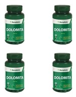 Ficha técnica e caractérísticas do produto 4x Dolomita - Calcio + Magnesio 850mg 60cps Macrophytus