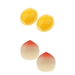 Ficha técnica e caractérísticas do produto 4x Frutas Tipo Recipiente Cosmético Maquiagem Creme Frasco Soros Garrafa Limão & Pêssego